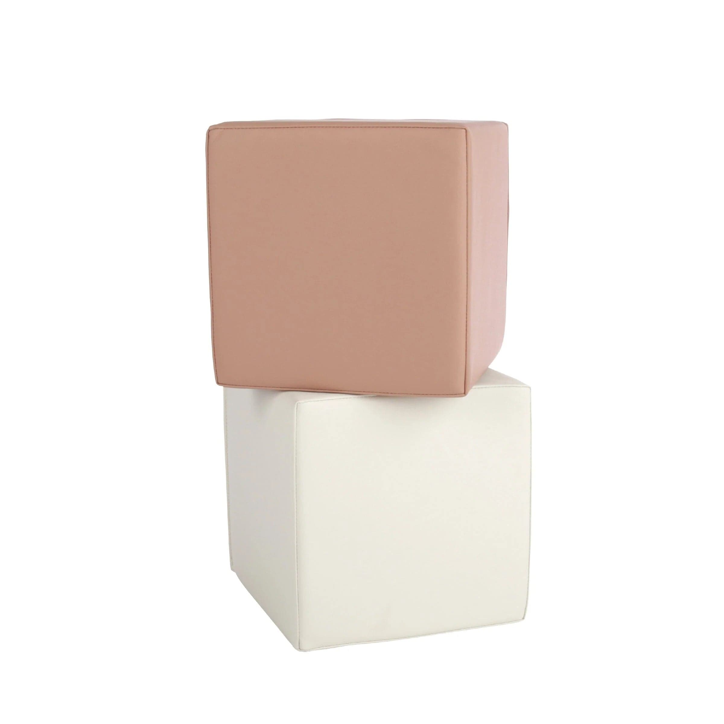 CuddleCo soft play cubes 2-piece in Tuscany and Pebble, UK version