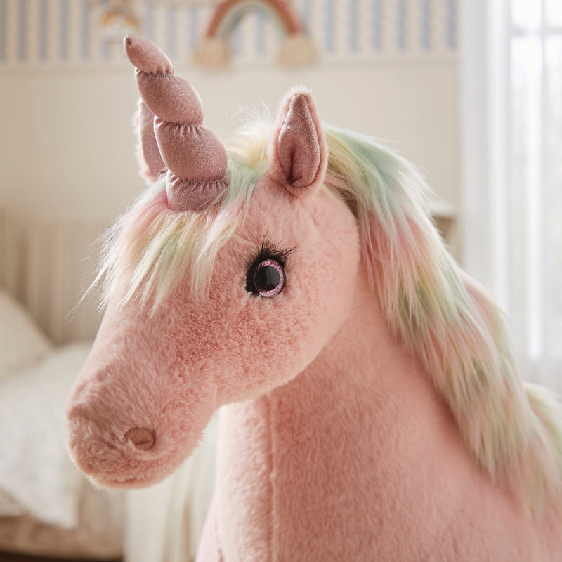 Cuddleco rainbow standing unicorn, 90 cm (British brand)