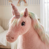 Cuddleco rainbow standing unicorn, 90 cm (British brand)