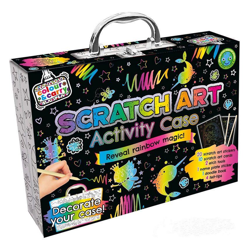 Curious Universe Scratch Art Activity Case