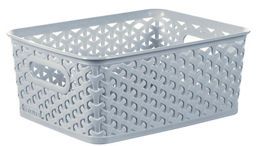 Curver My Style Small Rectangular Storage Basket Light Blue 4 Litre