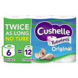 Cushelle Original Tubeless Toilet Roll    6 per pack