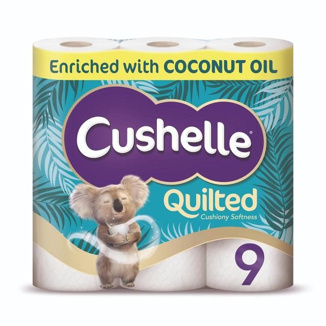 Cushelle Ultra Quilted Coconut Toilet Tissue 9 Roll Default Title