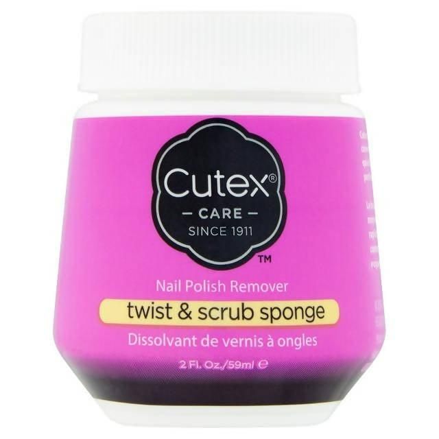 Cutex Care Nail Polish Remover Twist &amp;amp; Scrub Sponge 59ml