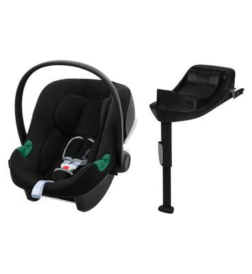 Cybex Aton B2 &amp; Base One (iSize Infant Carrier & Base) - Volcano Black