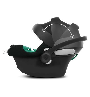 Cybex Aton B2 &amp; Base One (iSize Infant Carrier & Base) - Volcano Black