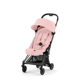 Cybex COYA Stroller - Matt Black/Peach Pink