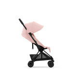 Cybex COYA Stroller - Matt Black/Peach Pink