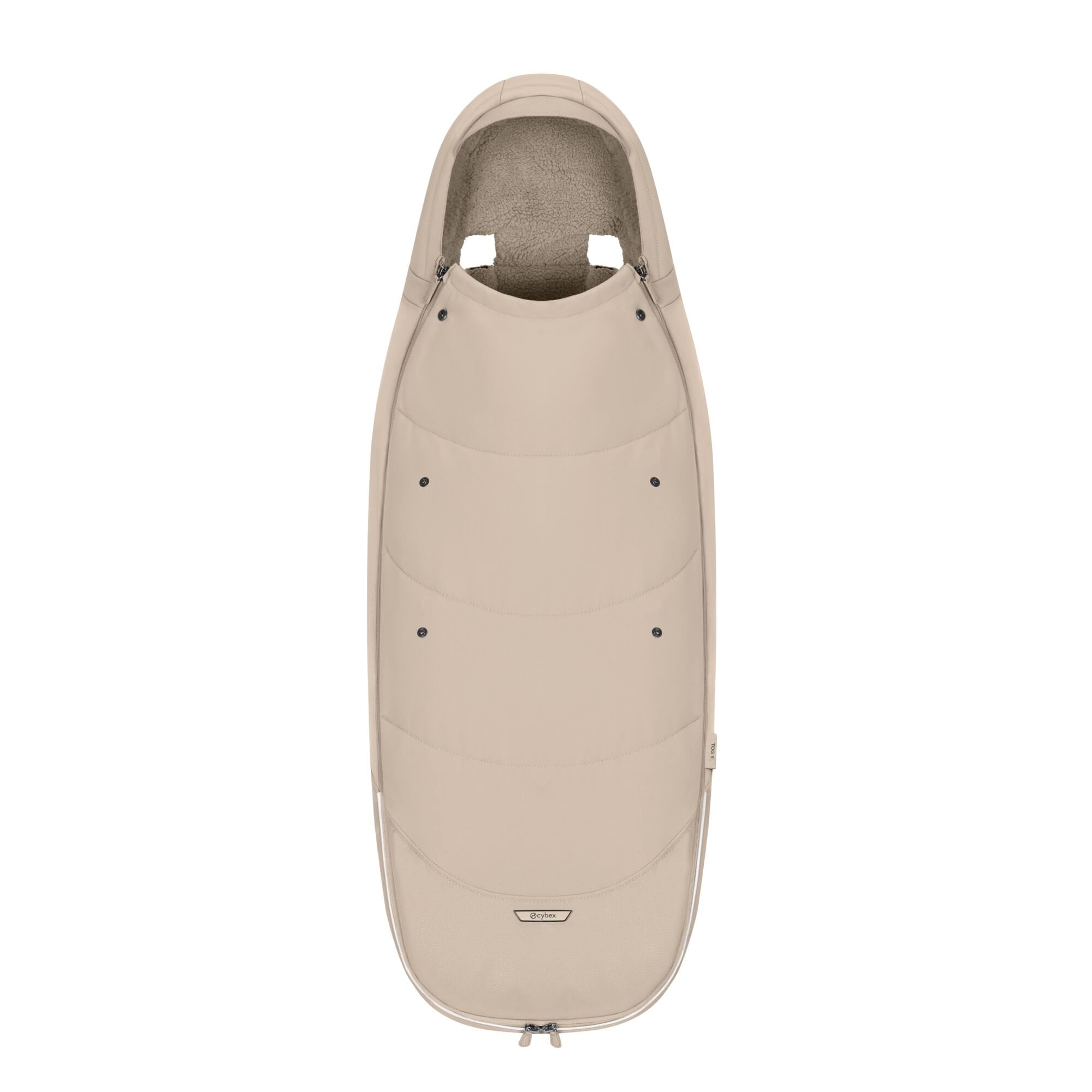 Cybex Platinum footmuff in Cozy Beige, imported from the UK