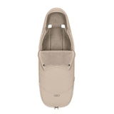 Cybex Platinum footmuff in Cozy Beige, imported from the UK