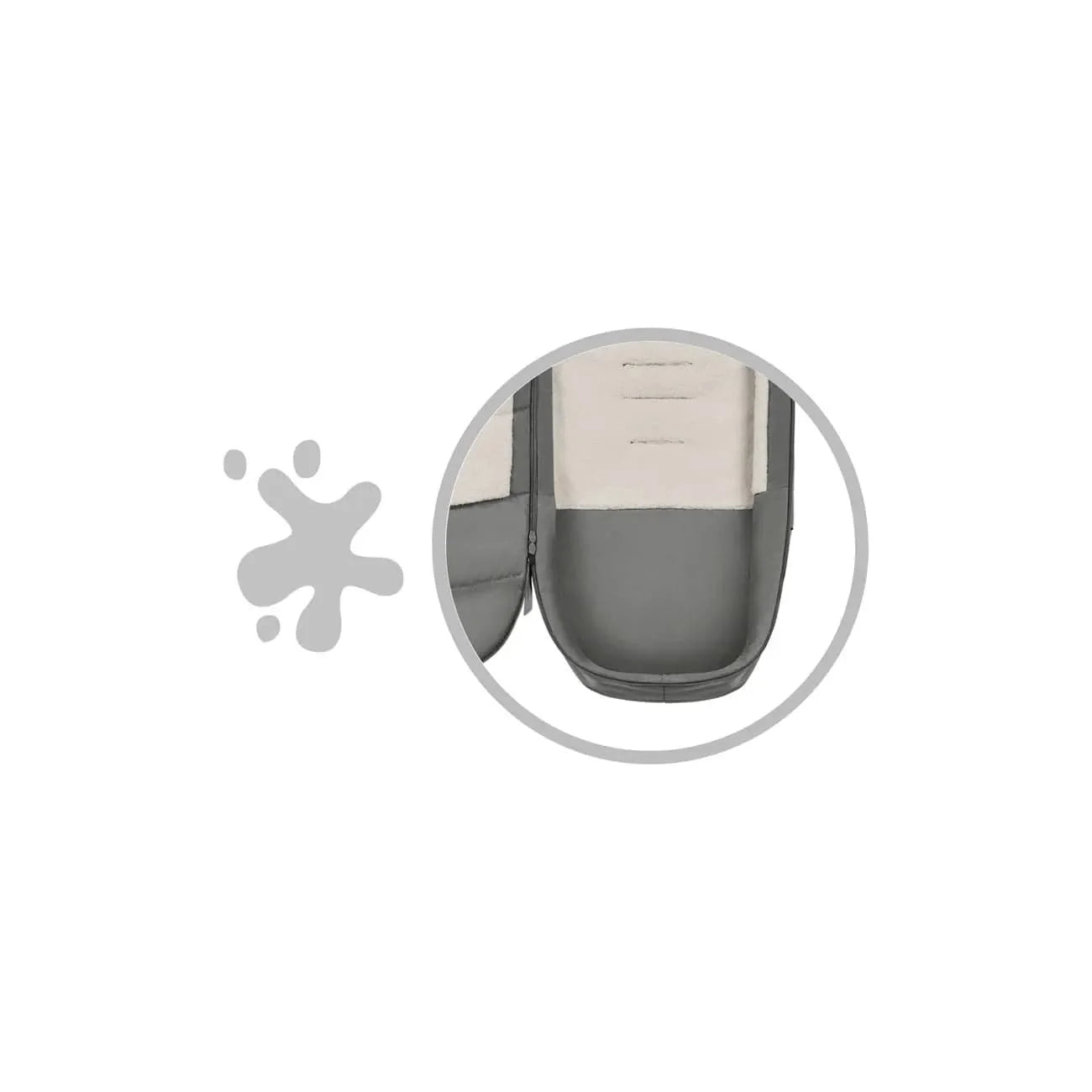 Cybex Platinum footmuff Mirage Grey - British product