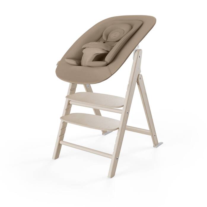Cybex Click & Fold 4in1 highchair in All Natural light - British product