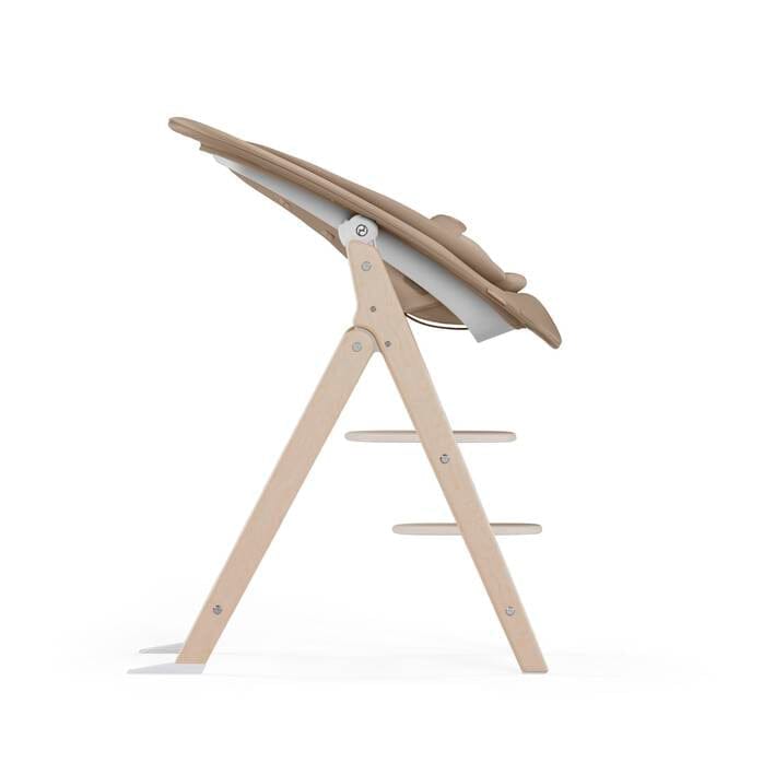 Cybex Click & Fold 4in1 highchair in All Natural light - British product