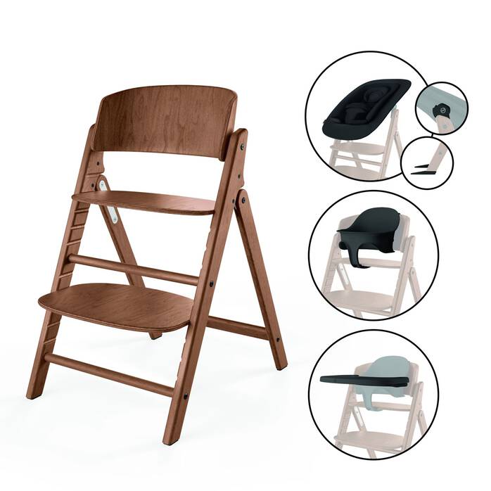 Cybex 4-in-1 highchair in natural dark, imported from the UK