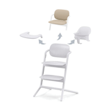 Cybex Lemo 3-in-1 highchair with comfort inlay White - British product