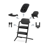 Cybex LEMO 4-in-1 highchair set Stunning Black - British product