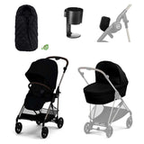 Cybex Melio 5 Piece Bundle - Moon Black