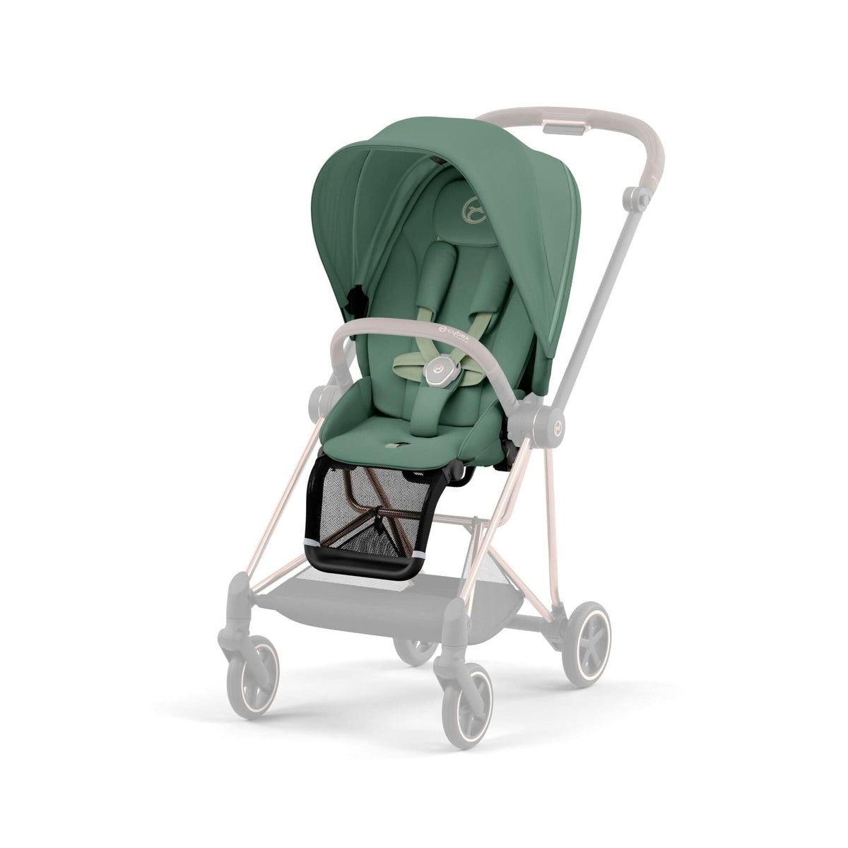 Cybex MIOS pushchair seat pack in Leaf Green, UK version