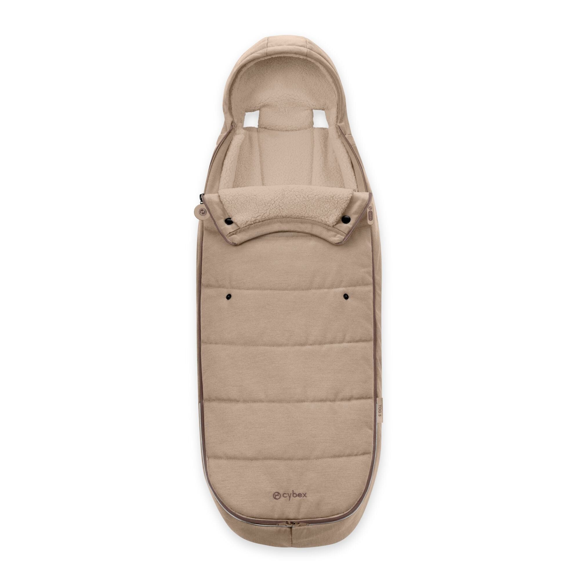 Cybex Gold pushchair footmuff Almond Beige - British product
