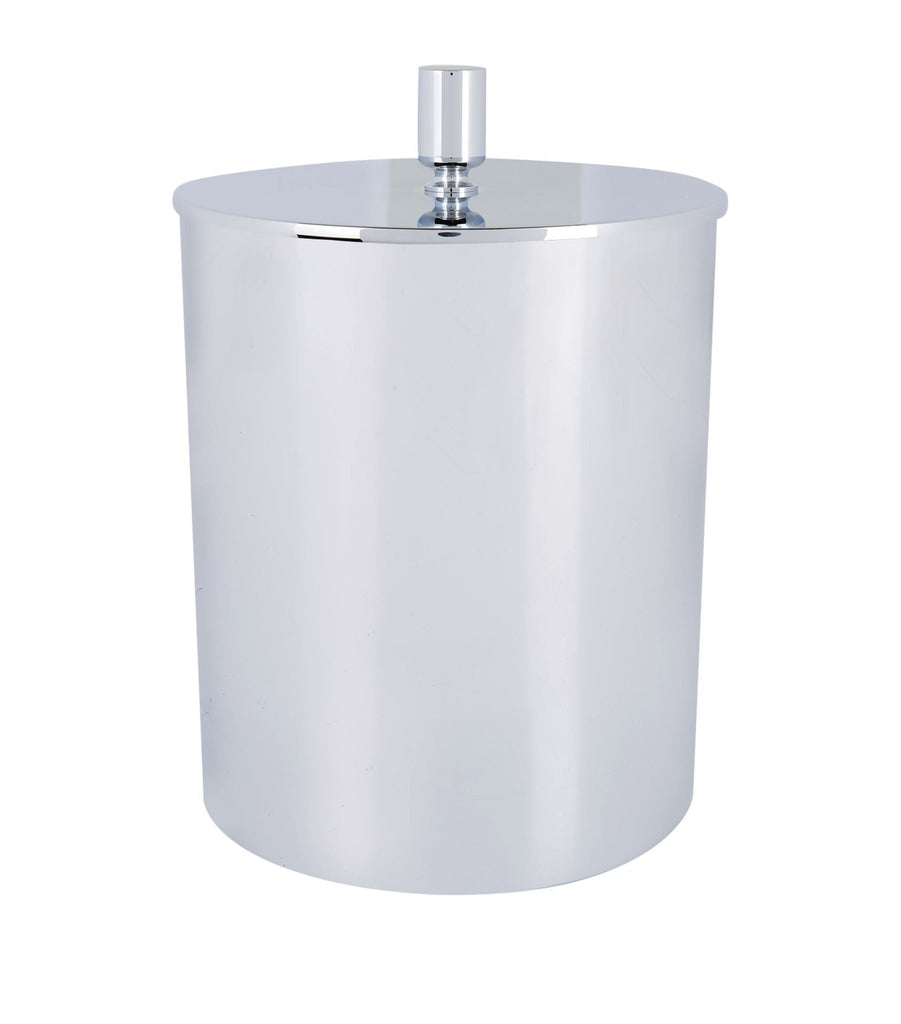 Cylinder Leather Cover Bathroom Bin