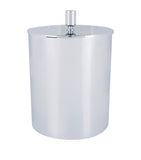 Cylinder Leather Cover Bathroom Bin