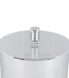 Cylinder Leather Cover Bathroom Bin