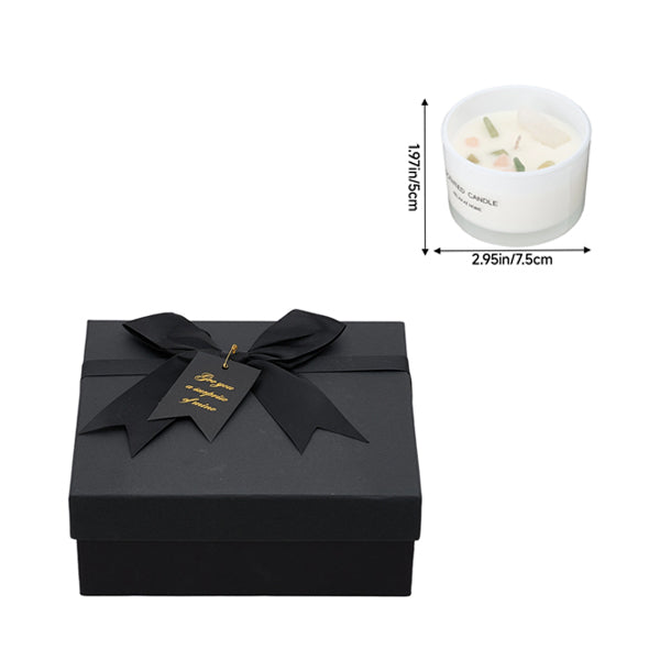 Livingandhome scented candle 4-pack soy wax glass vessels, imported from the UK