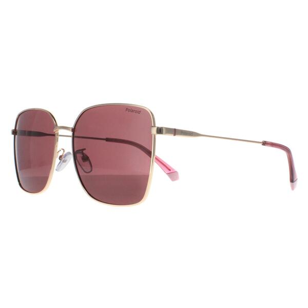 Polaroid PLD 4158 gold polarized women sunglasses, imported from the UK