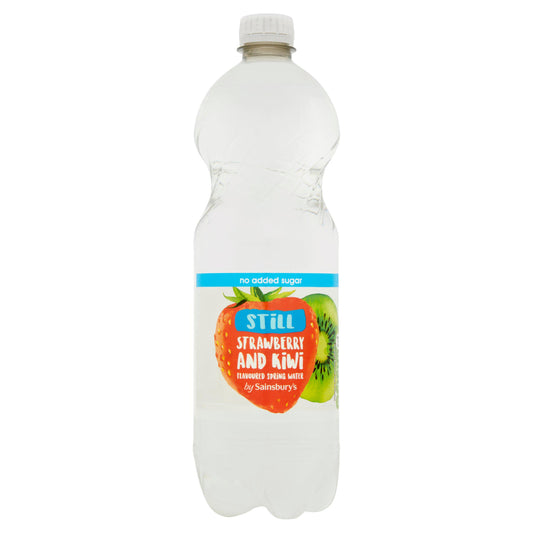 Sainsbury's Still Flavoured Water, Strawberry & Kiwi 1L Flavoured & vitamin water Sainsburys   