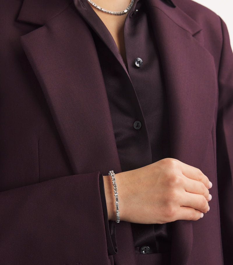 Suzanne Kalan white gold diamond bangle (British brand)