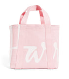 Harrods mini cotton logo tote bag candyfloss pink, UK version