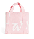 Harrods mini cotton logo tote bag candyfloss pink, UK version