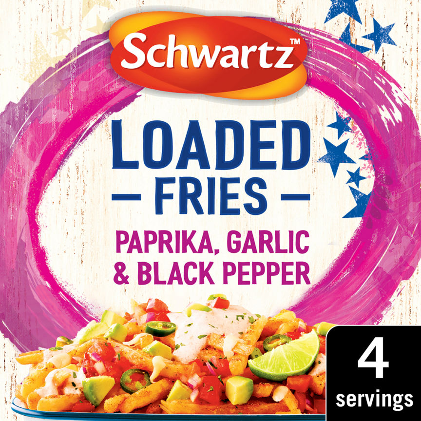 Schwartz Loaded Fries Paprika, Garlic & Black Pepper Seasoning GOODS ASDA   