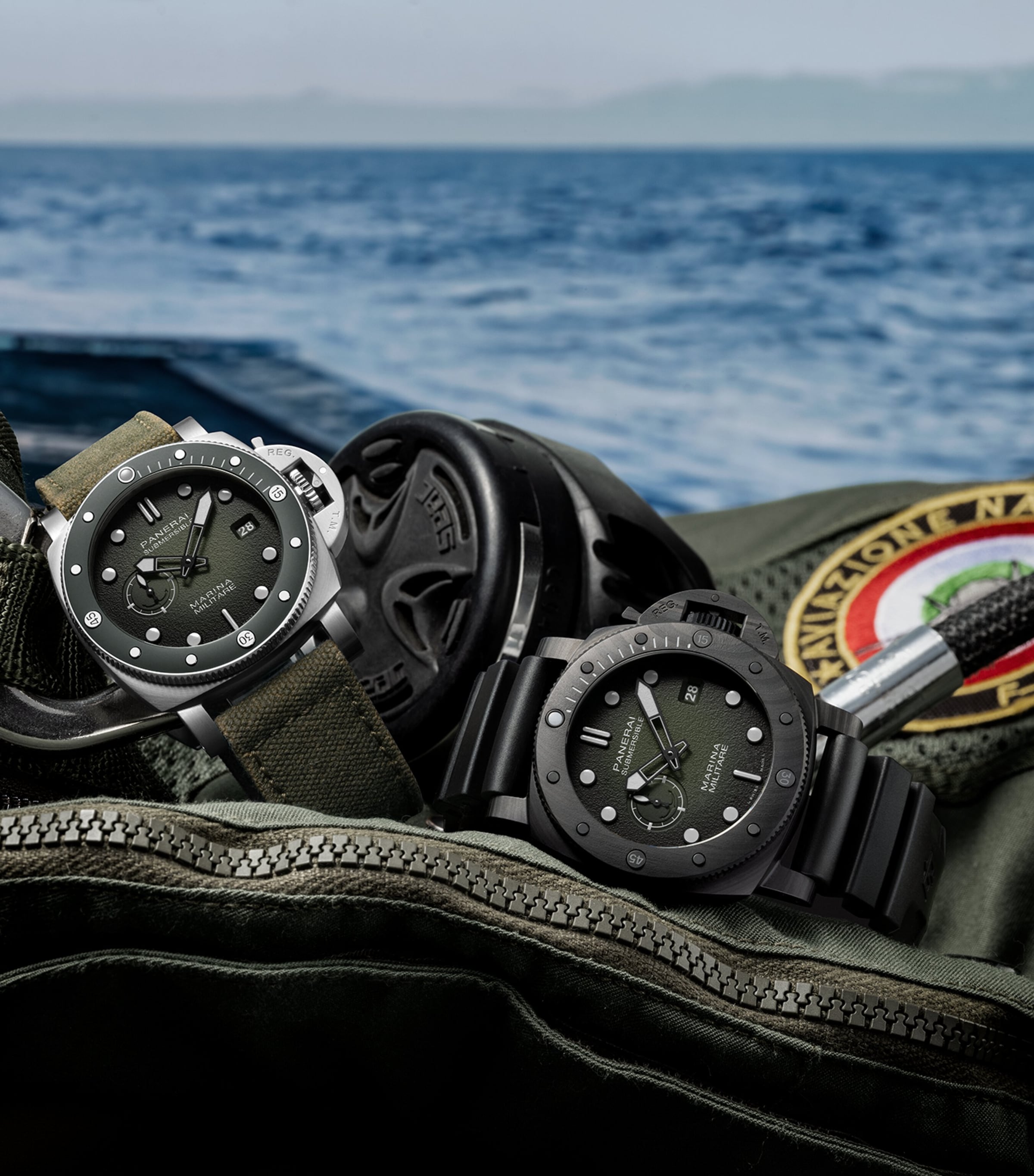 Panerai Submersible Marina Militare watch 44mm, imported from the UK