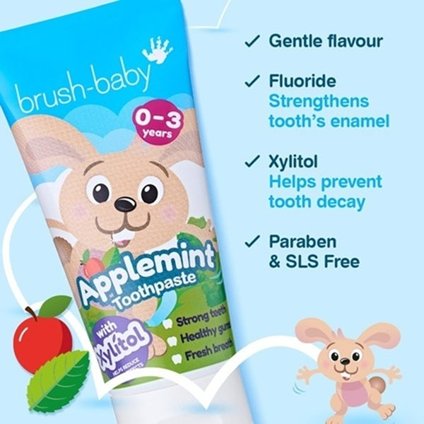 Brush Baby Applemint toothpaste 50 ml, UK version