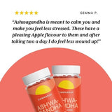 Cannaray Ashwagandha gummies apple flavor 300mg 60 count, UK version