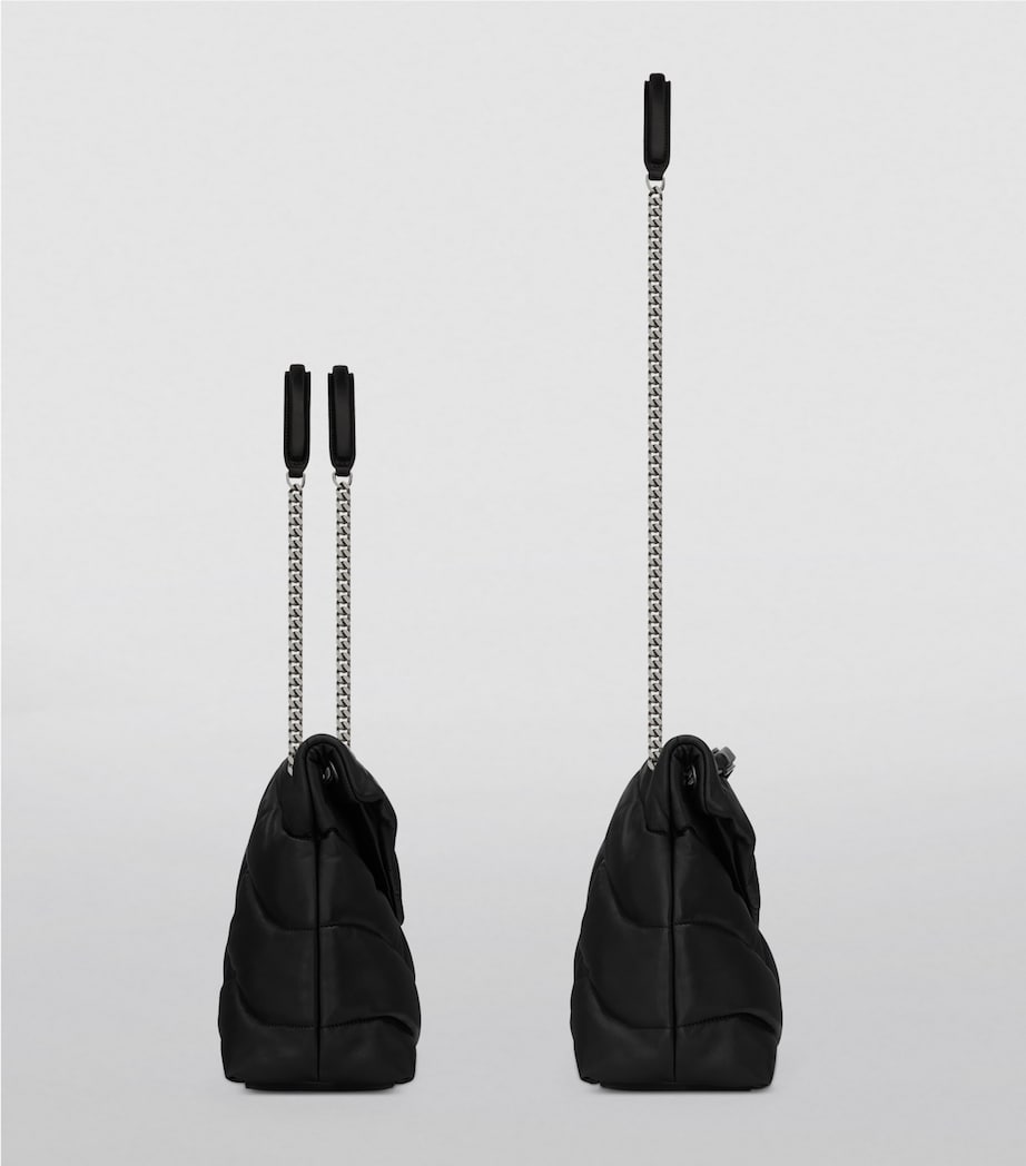 Saint Laurent Loulou Puffer Matelassé shoulder bag in leather, UK version