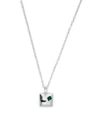 The Ouze sterling silver and emerald necklace - British product