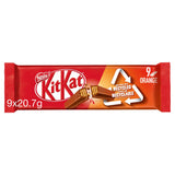 Kit Kat 2 Finger Orange Chocolate Biscuit Bar Multipack x9 20.7g Chocolate biscuit bars Sainsburys   