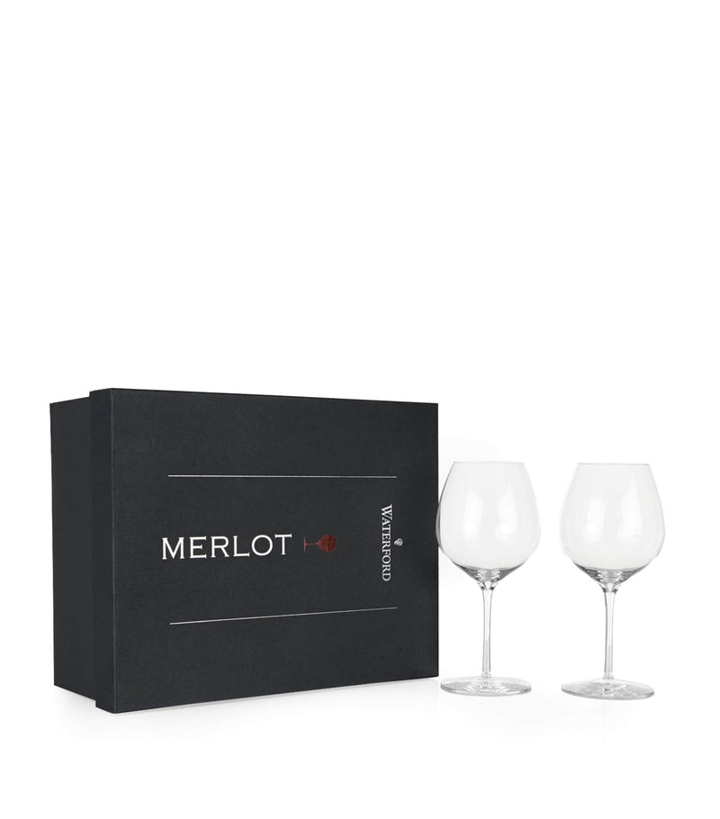 Waterford Elegance Merlot wine glasses set of 2 (British brand)