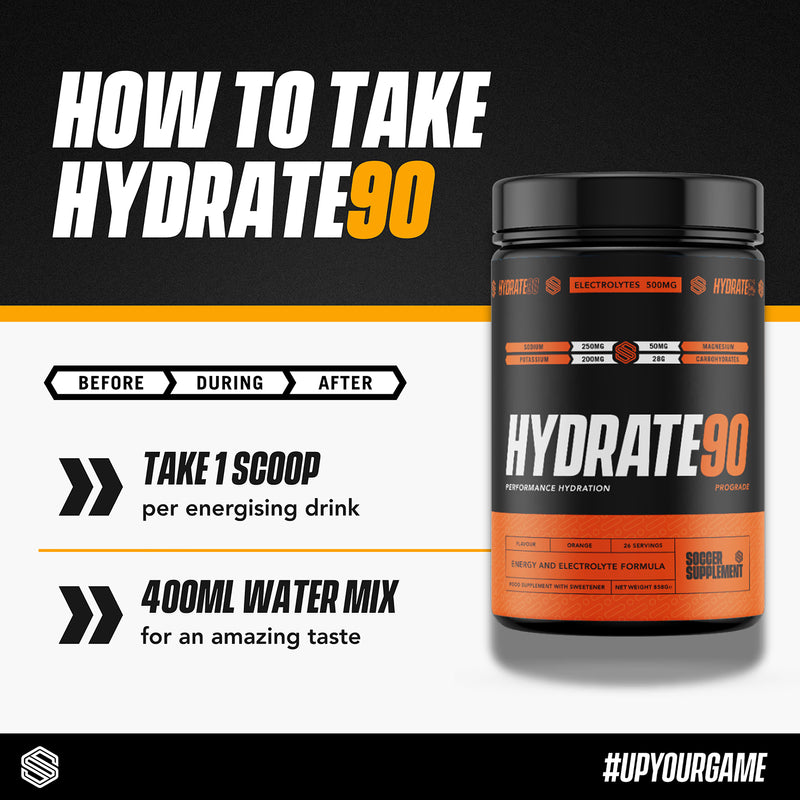 Soccer Supplement hydration powder orange 26 servings, imported from the UK
