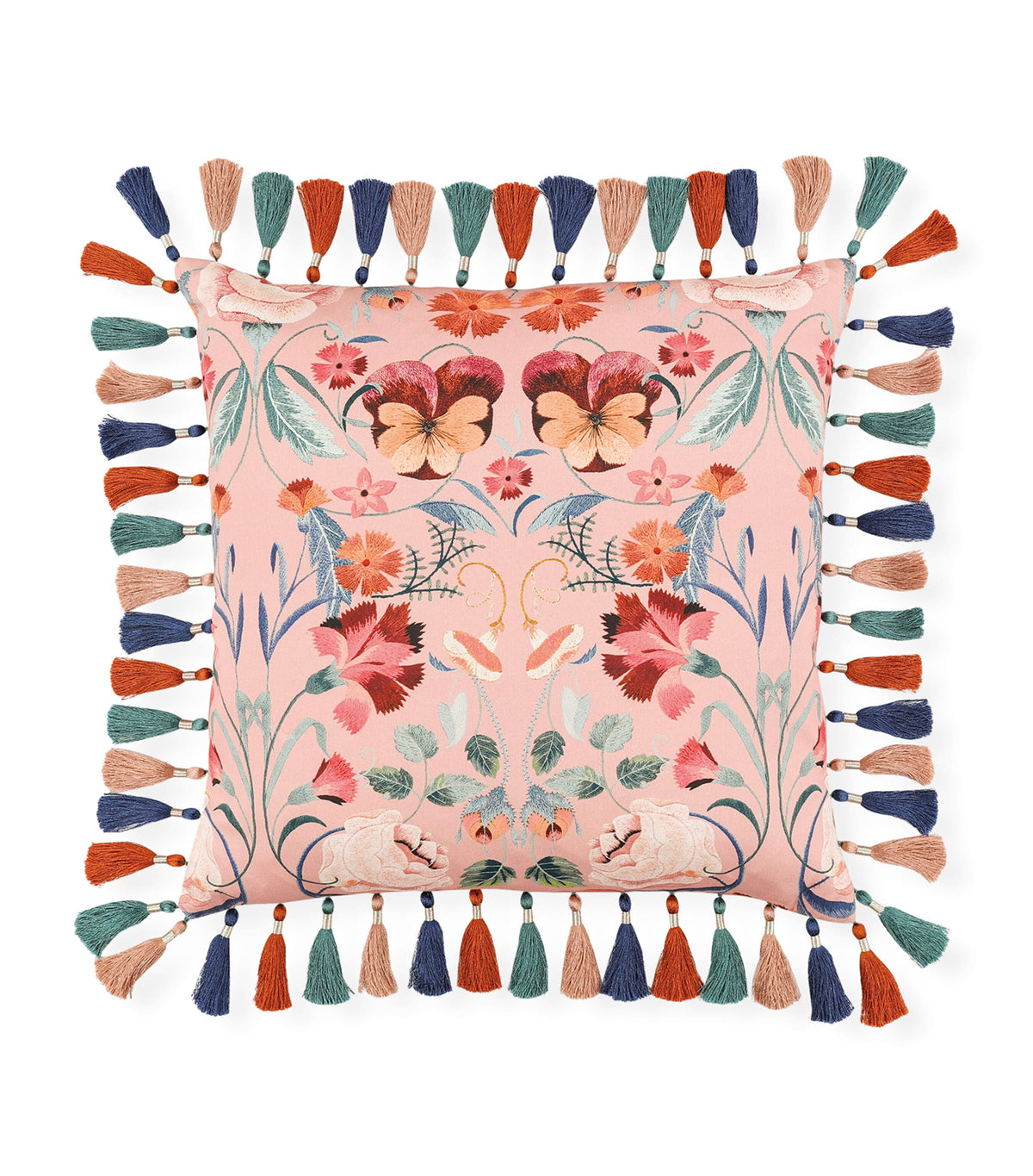 Romo velvet Bonita Rosa cushion 50cm x 50cm, imported from the UK