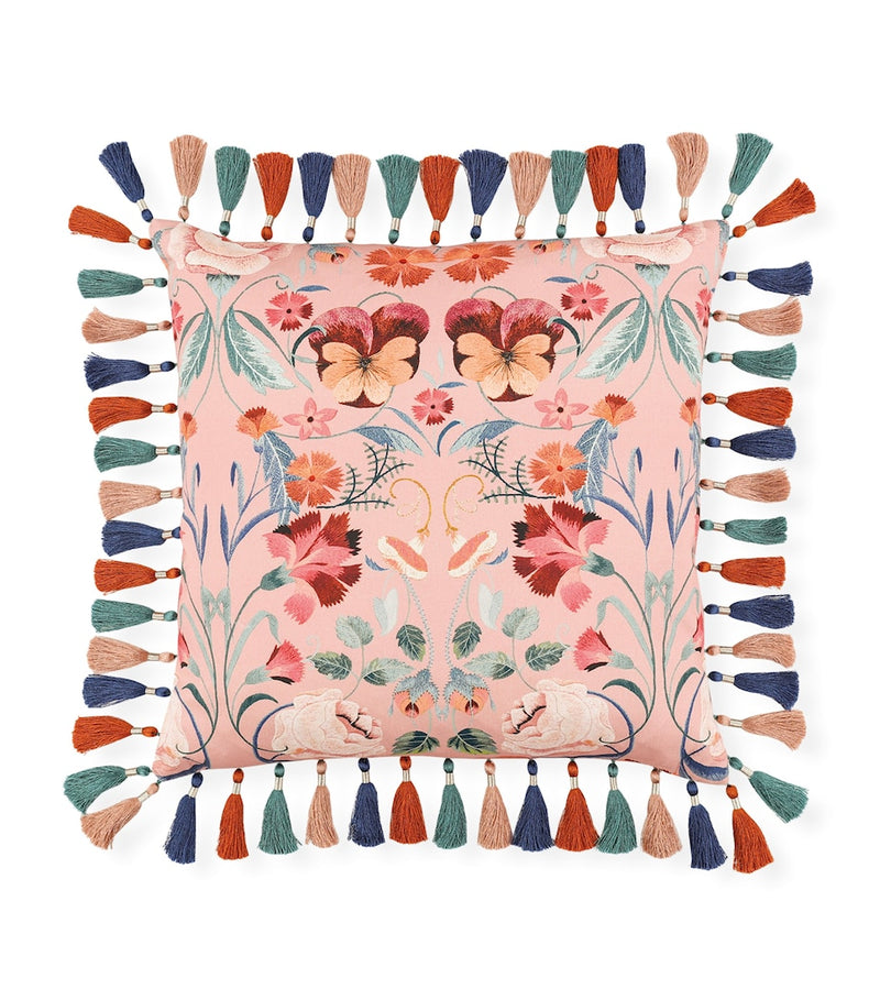 Romo velvet Bonita Rosa cushion 50cm x 50cm, imported from the UK