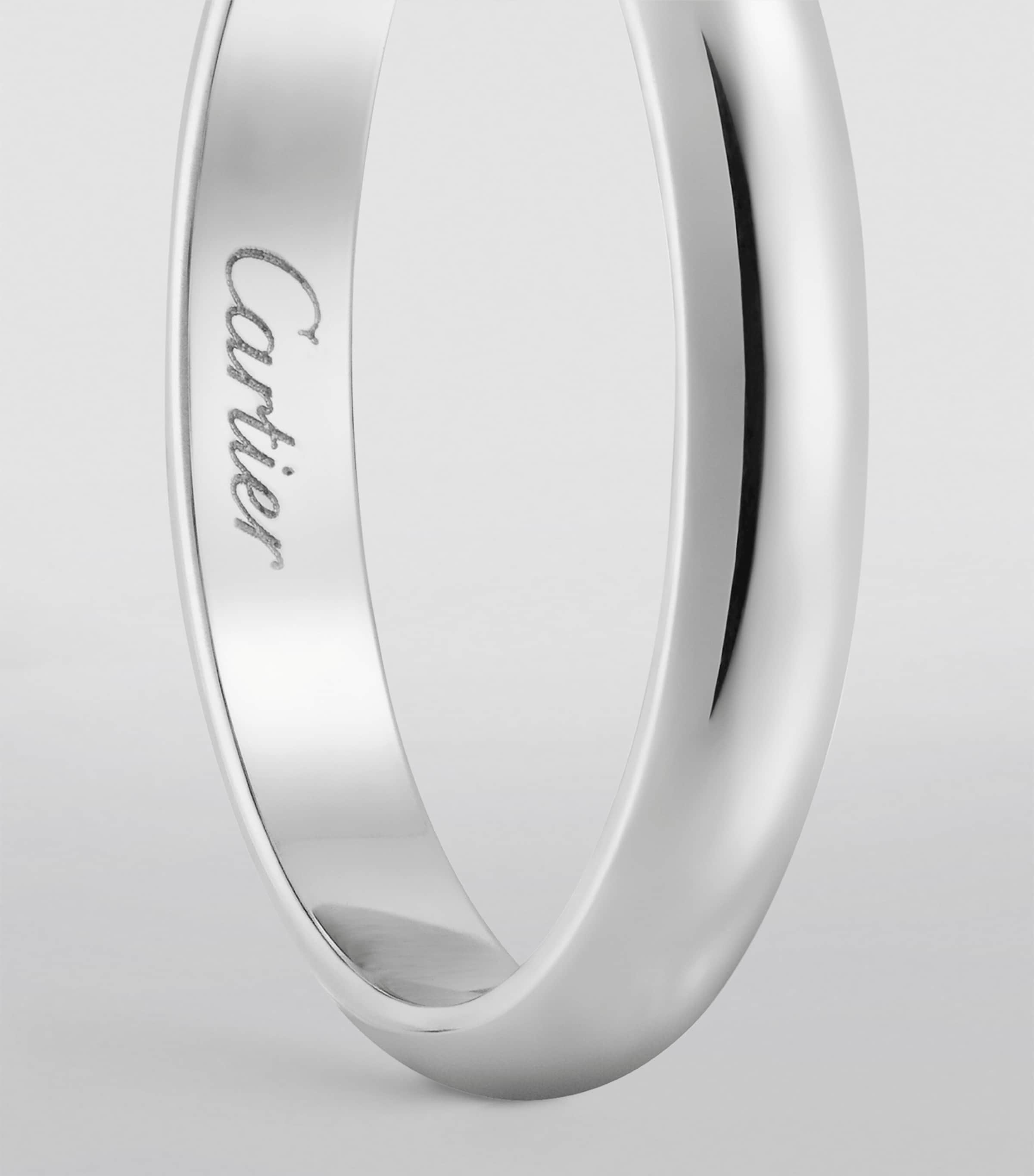 Cartier 1895 platinum wedding ring width 3.5mm (British brand)