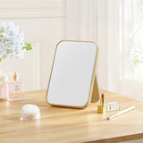 Livingandhome Foldable Protable Tabletop Mirror