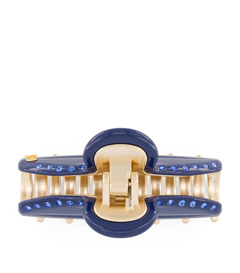 Alexandre de Paris gold-plated claw hair clip 7.5cm (British brand)