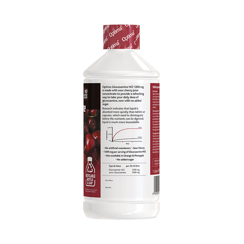 Optima Activ Juice Cherry 1 litre glucosamine supplement - British product