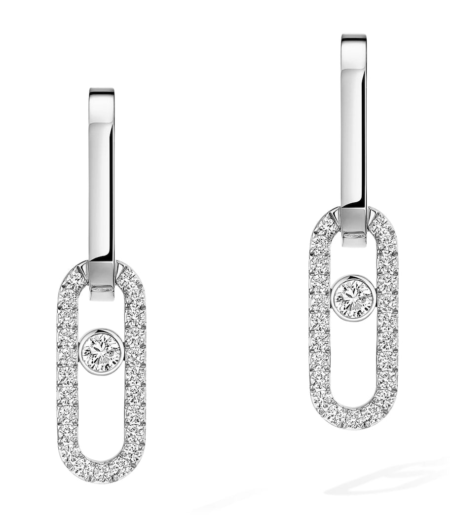 Messika Move Link diamond drop earrings 0.85ct, imported from the UK
