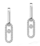 Messika Move Link diamond drop earrings 0.85ct, imported from the UK