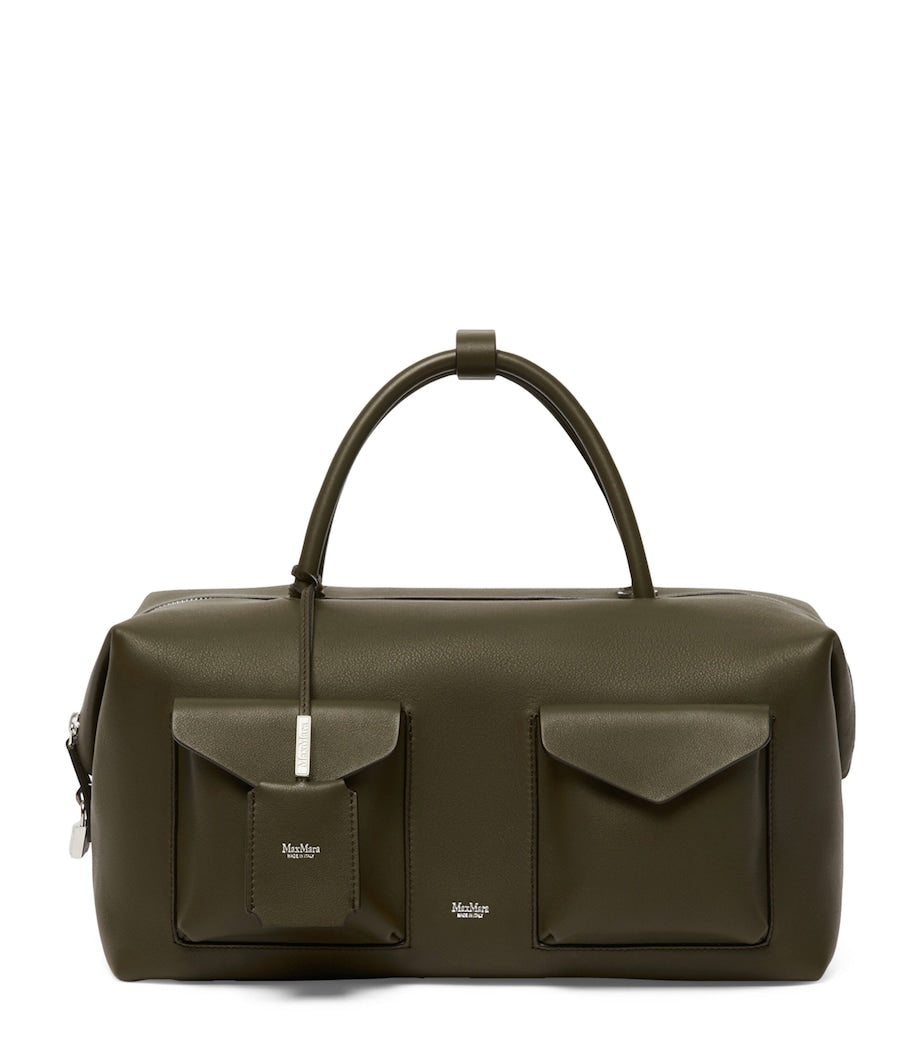 Max Mara large leather Boston bowler bag UK version